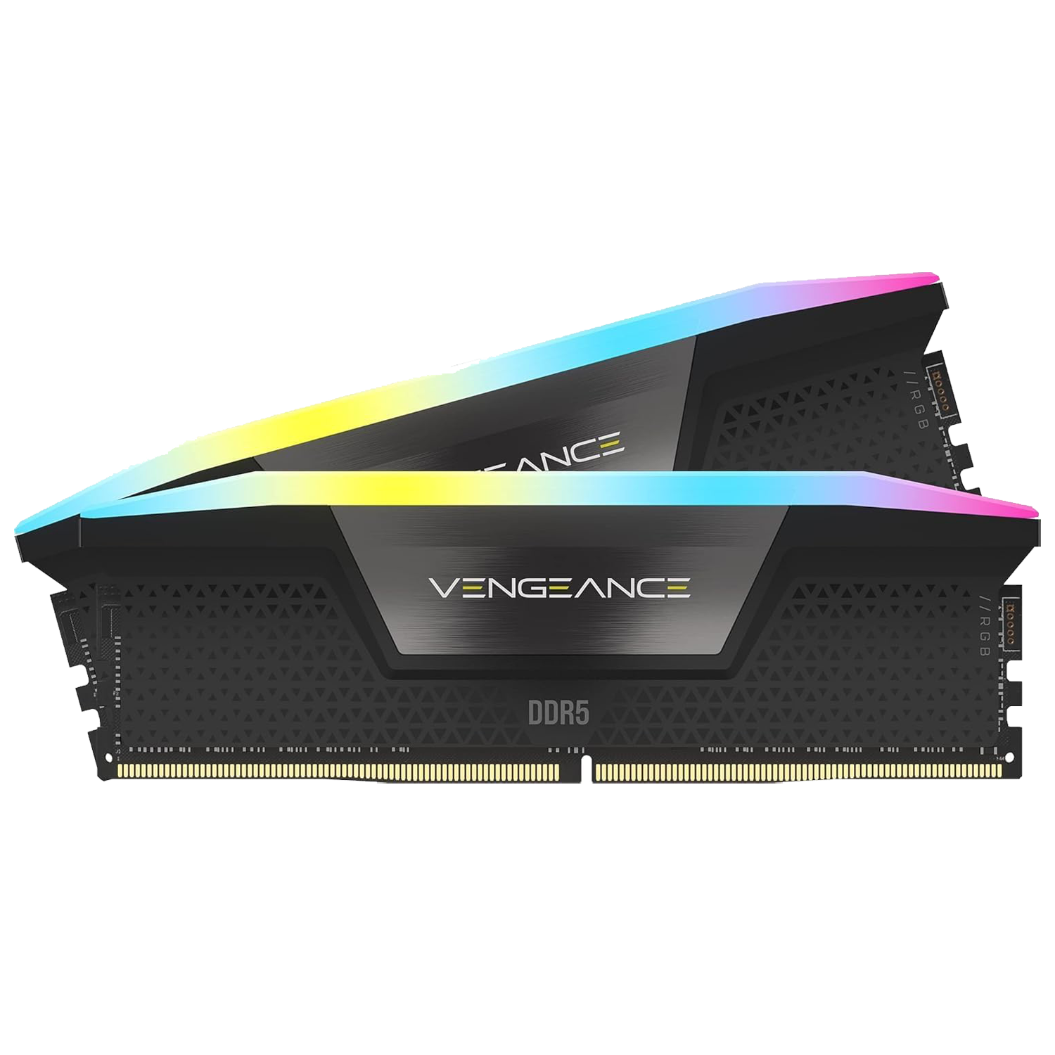 CORSAIR VENGEANCE RGB DDR5 RAM 32GB (2x16GB) 7200MHz CL34 Black - ذاكرة عشوائية