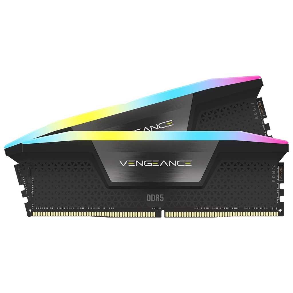 CORSAIR VENGEANCE RGB DDR5 RAM 32GB (2x16GB) 7200MHz CL34 Black