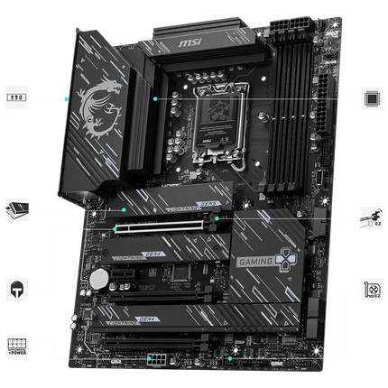 MSI Z890 GAMING PLUS WIFI DDR5 LGA 1851 Intel ATX Gaming Motherboard - لوحة الأم