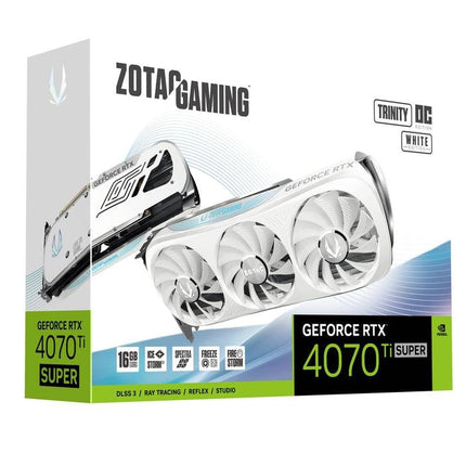 ZOTAC GAMING GeForce RTX 4070 Ti SUPER Trinity OC White Edition 16GB GDDR6X - كرت شاشة