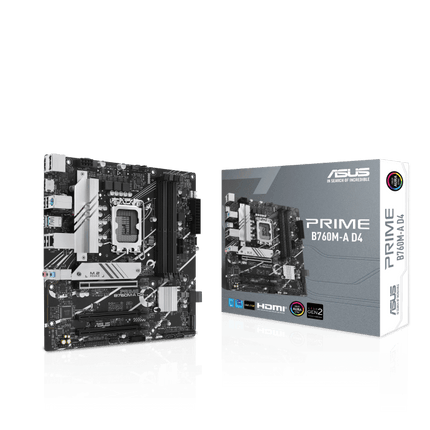 Asus PRIME B760M-A DDR 4 Gaming Motherboard- اللوحة الأم - PC BUILDER QATAR - Best PC Gaming Store in Qatar 