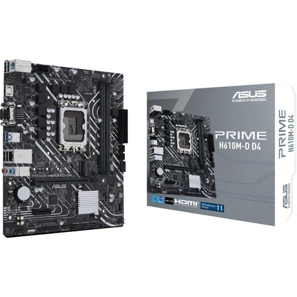Asus Prime H610M-D DDR4 LGA 1700 Intel Motherboard - اللوحة الأم - PC BUILDER QATAR - Best PC Gaming Store in Qatar 