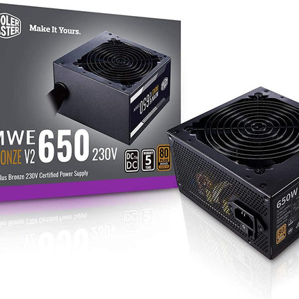 Cooler Master V2 80 Plus Bronze 650W Non-Modular ATX Power supply - مزود الطاقة - PC BUILDER QATAR - Best PC Gaming Store in Qatar 