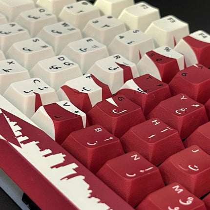 Glitchh PBT Double Shot 60 Keycaps for Mechanical Keyboard - Cherry MX/Qatar Flag - أكسسوار لوحة مفاتيح - PC BUILDER QATAR - Best PC Gaming Store in Qatar 
