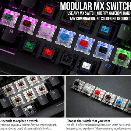 Glorious GMMK Modular Mechanical Gaming Keyboard - Full Size - Cherry MX Brown - لوحة مفاتيح - PC BUILDER QATAR - Best PC Gaming Store in Qatar 