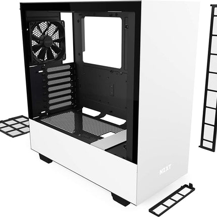 NZXT H510i ATX Mid Tower Case - White - صندوق - PC BUILDER QATAR - Best PC Gaming Store in Qatar 