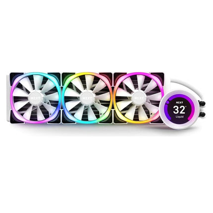NZXT Kraken Z73 360mm AIO RGB CPU Liquid Cooler - White - مبرد - PC BUILDER QATAR - Best PC Gaming Store in Qatar 
