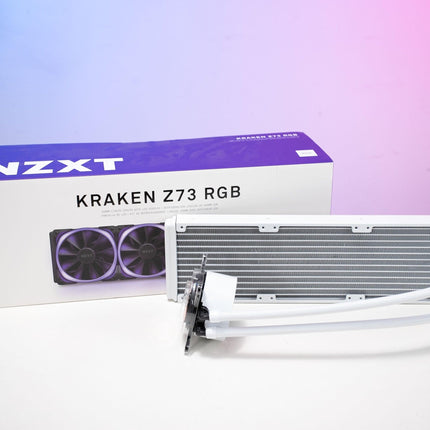 NZXT Kraken Z73 360mm AIO RGB CPU Liquid Cooler - White - مبرد - PC BUILDER QATAR - Best PC Gaming Store in Qatar 