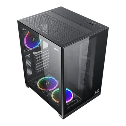 Xigmatek Aquarius S ARGB Mid Tower Case - Black - صندوق - PC BUILDER QATAR - Best PC Gaming Store in Qatar 
