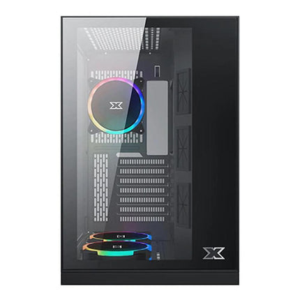 Xigmatek Aquarius S ARGB Mid Tower Case - Black - صندوق - PC BUILDER QATAR - Best PC Gaming Store in Qatar 